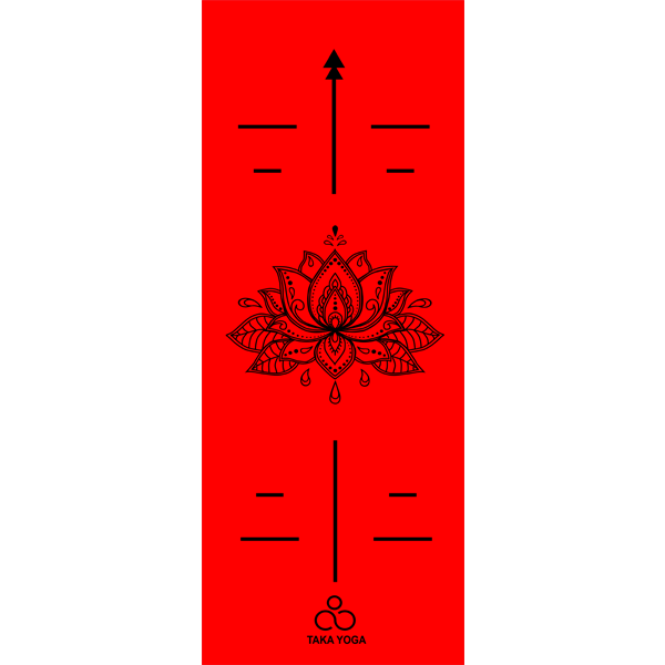 thảm yoga màu đỏ đậm