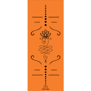Thảm taka yoga unalome lotus màu cam