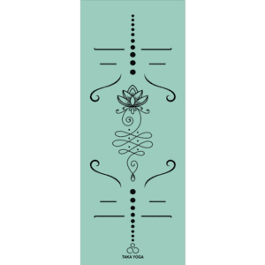 thảm taka yoga unalome lotus xanh mint
