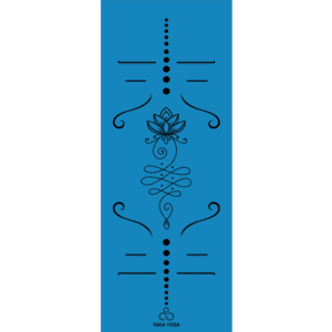 thảm taka yoga unalome lotus xanh dương